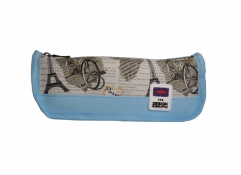 Пенал "париж" Blue / голубой, 21х8х5 см
