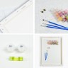 Картина по номерам "Сердечки на прищепках" 40х50 см