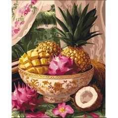 Картина по номерам "Тропические дары" 40х50 см