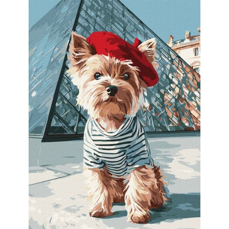 Картина по номерам "Французское настроение" 30х40 см