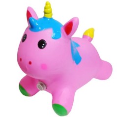 Стрибун резиновый "Единорог" 1400 гр Розовый