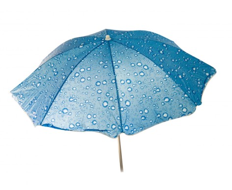 Зонт пляжный "Капельки" (синий)