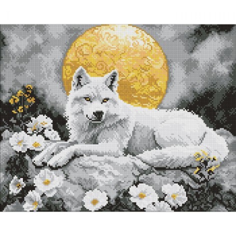 Набір з алмазною мозаїкою "Під світлом місяця" 40х50см