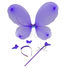 Крылья бабочки с обручем, палочка (фиолетовая)
