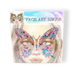 Наклейки-стразы для лица (разноцветные)