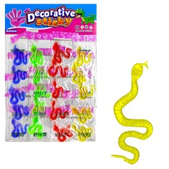 Лізун "ЗМІЇ КОЛЬОРОВІ" (20 шт на планшеті)