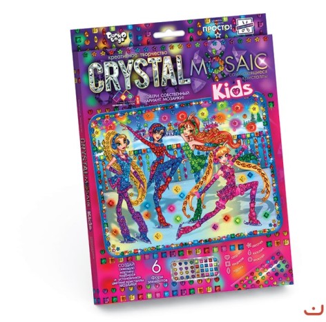 Набор для креативного творчества "CRYSTAL MOSAIC KIDS", "Винкс"
