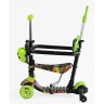 Самокат 5в1 "Best Scooter", (з доп. колесами, захисний бампер, PU колеса зі світлом, в коробці)