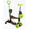 Самокат 5в1 "Best Scooter", (з доп. колесами, захисний бампер, PU колеса зі світлом, в коробці)
