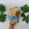 Мягкая игрушка капибара девочка 28 см