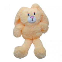 Мʼяка іграшка "Зайка Пухнастик",персик 60 см (з вухами 80 см)