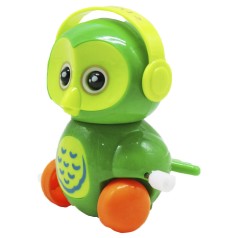 Заводная игрушка "Сова в наушниках", зеленый