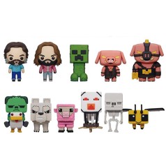 Игровая фигурка на клипсе, серии "Minecraft в кино" S1 (микс видов)