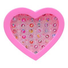 Набор детских колец "Китти и принцессы" (36 шт)