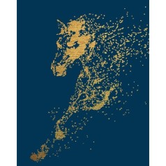 Картина по номерам с красками металлик "Звезда" 40х50 см