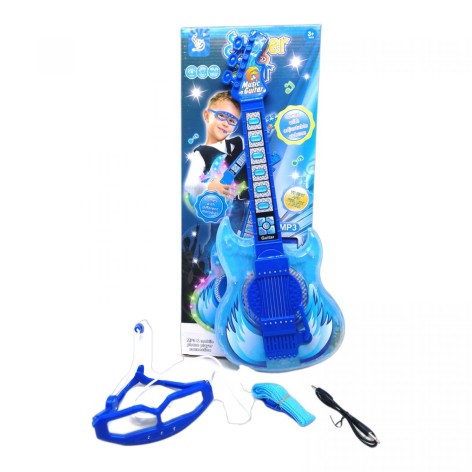 Игровой набор "Гитара с микрофоном" (голубой)