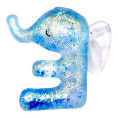 Антистресс жвачка-тянучка "Алфавит" 9 см (ГОЛУБАЯ)