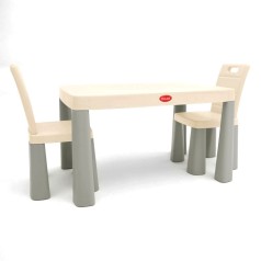 Игровой набор "DOLONI. Cтол и 2 стула" (стол - 48х82х56 см; стул - 30х30х60 см; коробка - 58х15х83 см)