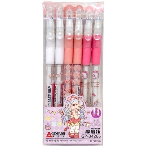 Ручка гелева "пише-прає" "Party" 0,38мм, синя (40023)