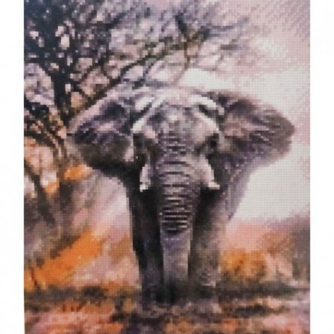 Алмазная мозаика "Могучий слон"