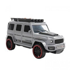 Джип музыкальный СЕРЫЙ, звук, свет, инерция, машинки в комплекте, в коробке