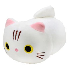 Мягкая игрушка "Котик-обнимашка", белый