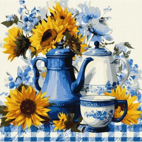 Картина по номерам "Солнечный кофе" 40x40см
