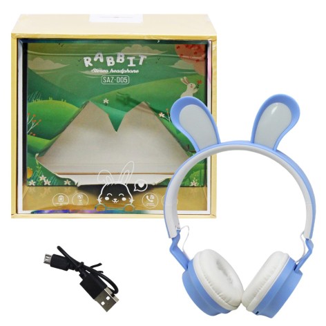 Наушники беспроводные "Rabbit" (голубой)