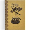 Блокнот крафт,113х165 мм, "Enjoy Life"