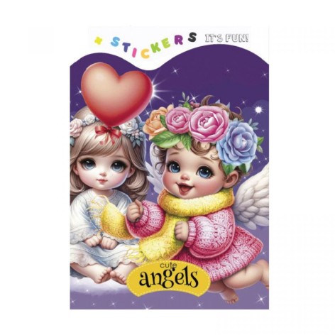 Раскраска 135 х 190мм. (CUTE ANGELS)