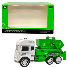 Машинка з металевою кабіною "АВТОПРОМ. СМІТТЄВОЗ" (САЛАТОВИЙ)