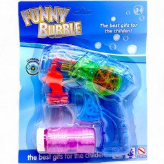 Пузырькомет прозрачный, 16 см (голубой)