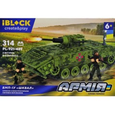 Конструктор "IBLOCK: БМП-1У Шквал", 314 деталей