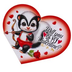 Открытка поздравительная "Валентинка" 15,1х8,2 см