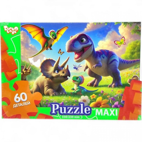 MAXI PUZZLE 60 "ДИНОЗАВРЫ"