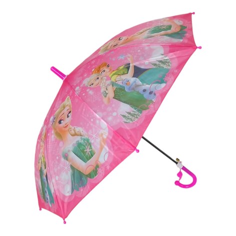Дитяча парасолька довжина - 62 см, діаметр - 74 см Крижане серце малинова