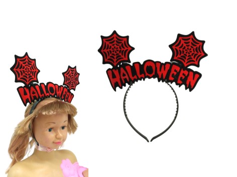 Обруч Хэллоуин (Halloween) красный