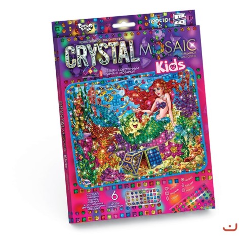 Набор для творчества "CRYSTAL MOSAIC KIDS", "Русалочка"