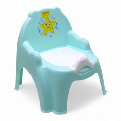 Горщик дитячий (бірюзовий з зіркою)