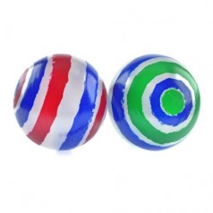 Мяч резиновый цветной, 22 см