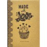 Блокнот крафт,113х165 мм, "Made With Love"