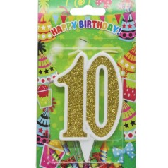Свеча для торта "10 лет"