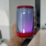 Колонка bluetooth, подсветка, от аккумулятора, micro USB, TF-карта, usb-слот, в коробке красная