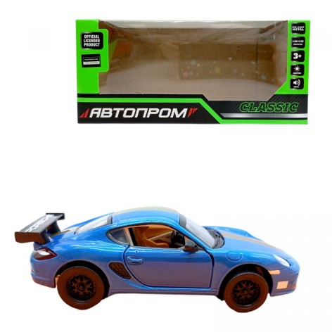 Машина мет. 1:32 Porsche Cayman S, бат., свет, звук, откр. двери