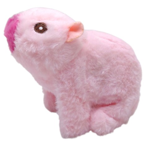 Мягкая интерактивная игрушка "Капибара" (розовая)