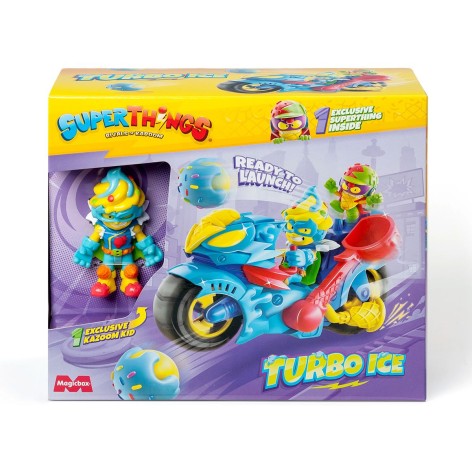 Игровой набор SUPERTHINGS S – ТУРБО АЙС (мотоцикл, казум-кид, фигурка)