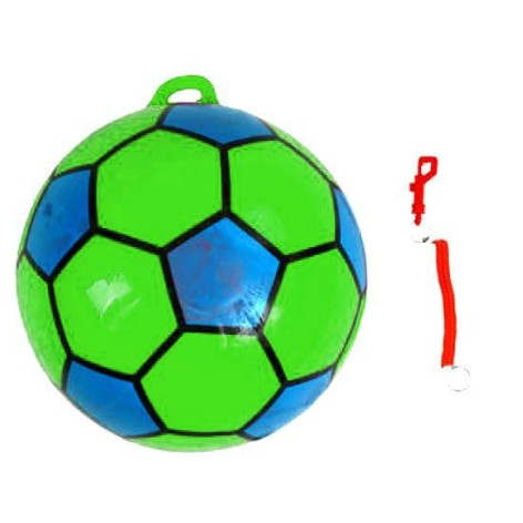 Мʼячик гумовий 20 см, з пружинкою (ЗЕЛЕНИЙ)