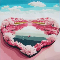 Картина по номерам "Озеро любви" 50х50 см