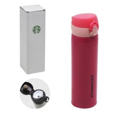 Термос "Starbucks", 500 мл, стальной (розовый)