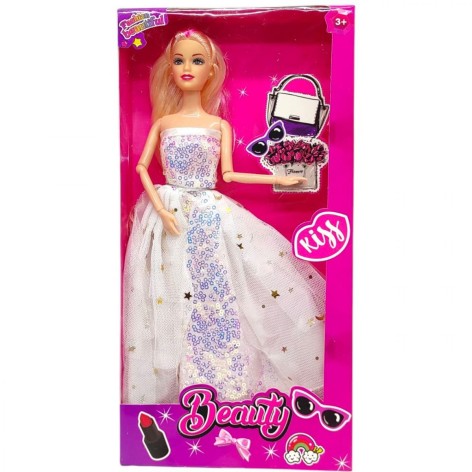 Лялька, 29 см (БІЛА СУКНЯ)